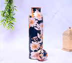 Pure Copper White Lily Water Bottle with Leak Proof Capacity 1000 ML