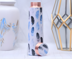 The Spring Leaves Printed Copper Bottle Enamel Leak Proof Capacity 1000 ML