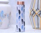 The Spring Leaves Printed Copper Bottle Enamel Leak Proof Capacity 1000 ML