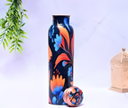 Pure Copper Colorful Art Water Bottle with Leak Proof Capacity 1000ML